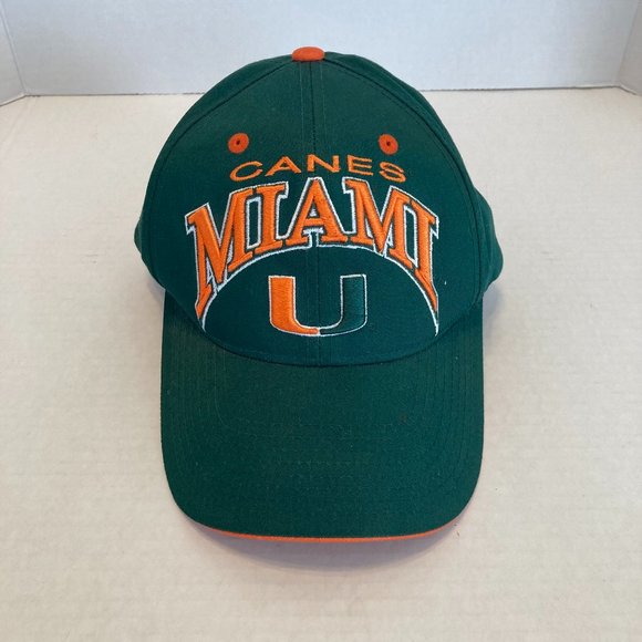 Canes Miami - Hurricanes Baseball Hat - Adjustable Fit - TOW - Picture 1 of 9